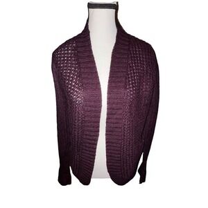 RD Style Purple Knit Cardigan Sweater Size M Cotton Blend Stitch Fix Exclusive C